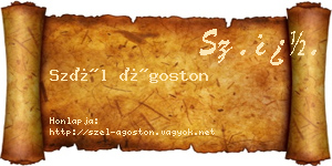 Szél Ágoston névjegykártya